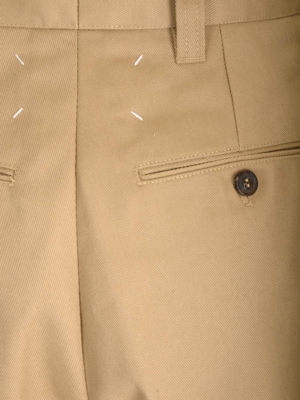 Maison Margiela Chino Skater Trousers Beige In Nude