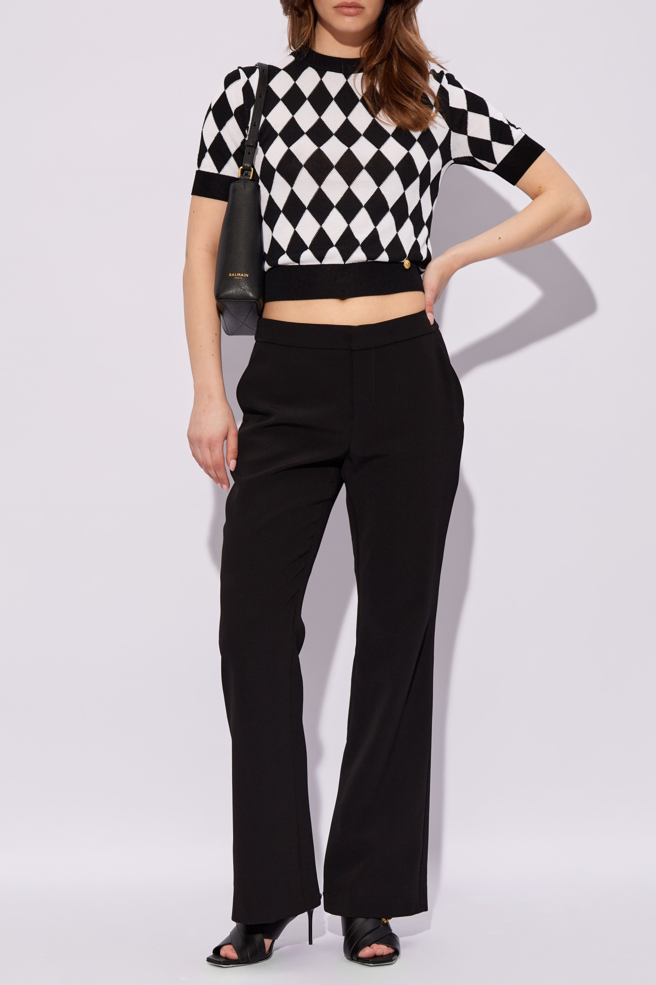 BALMAIN BALMAIN STRAIGHT LEG TAILORED PANTS 