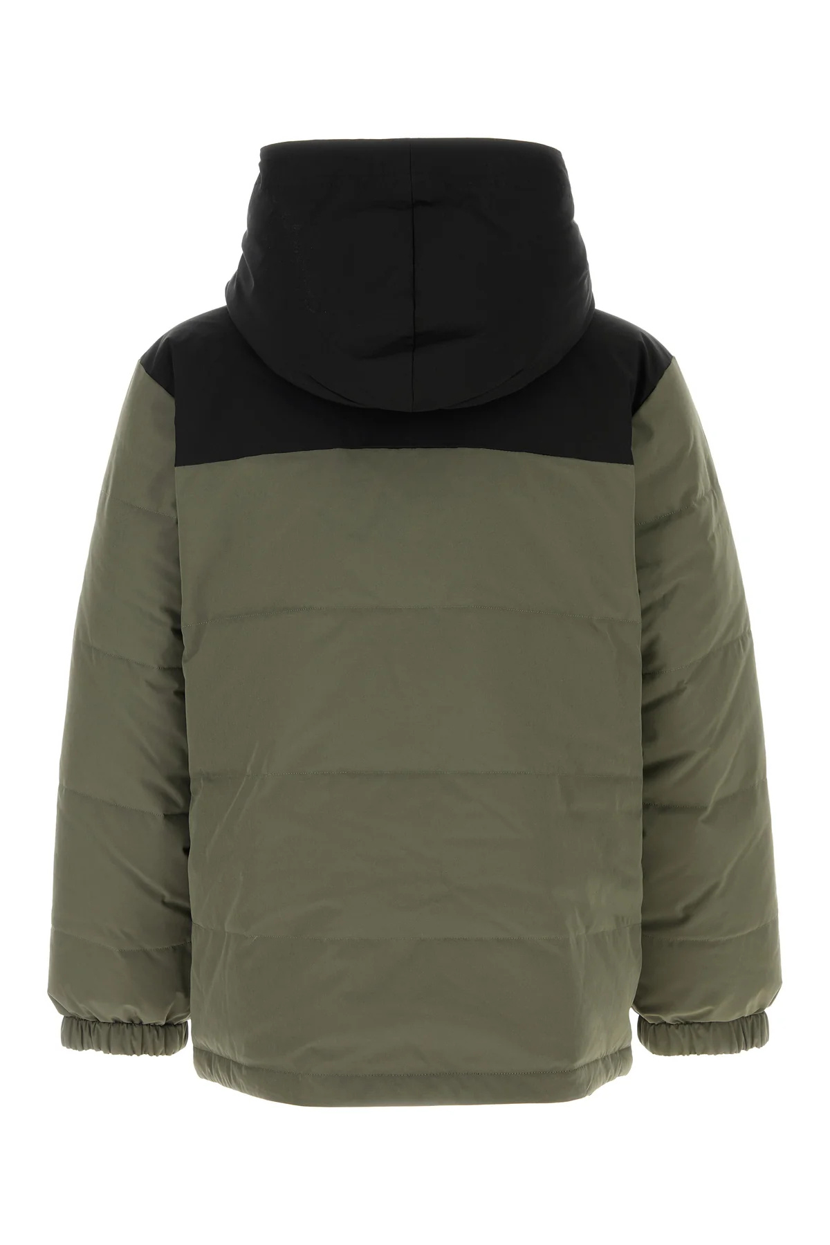 Apc A.p.c. Sage Green Stretch Polyester Reversible Padded Jacket In Green