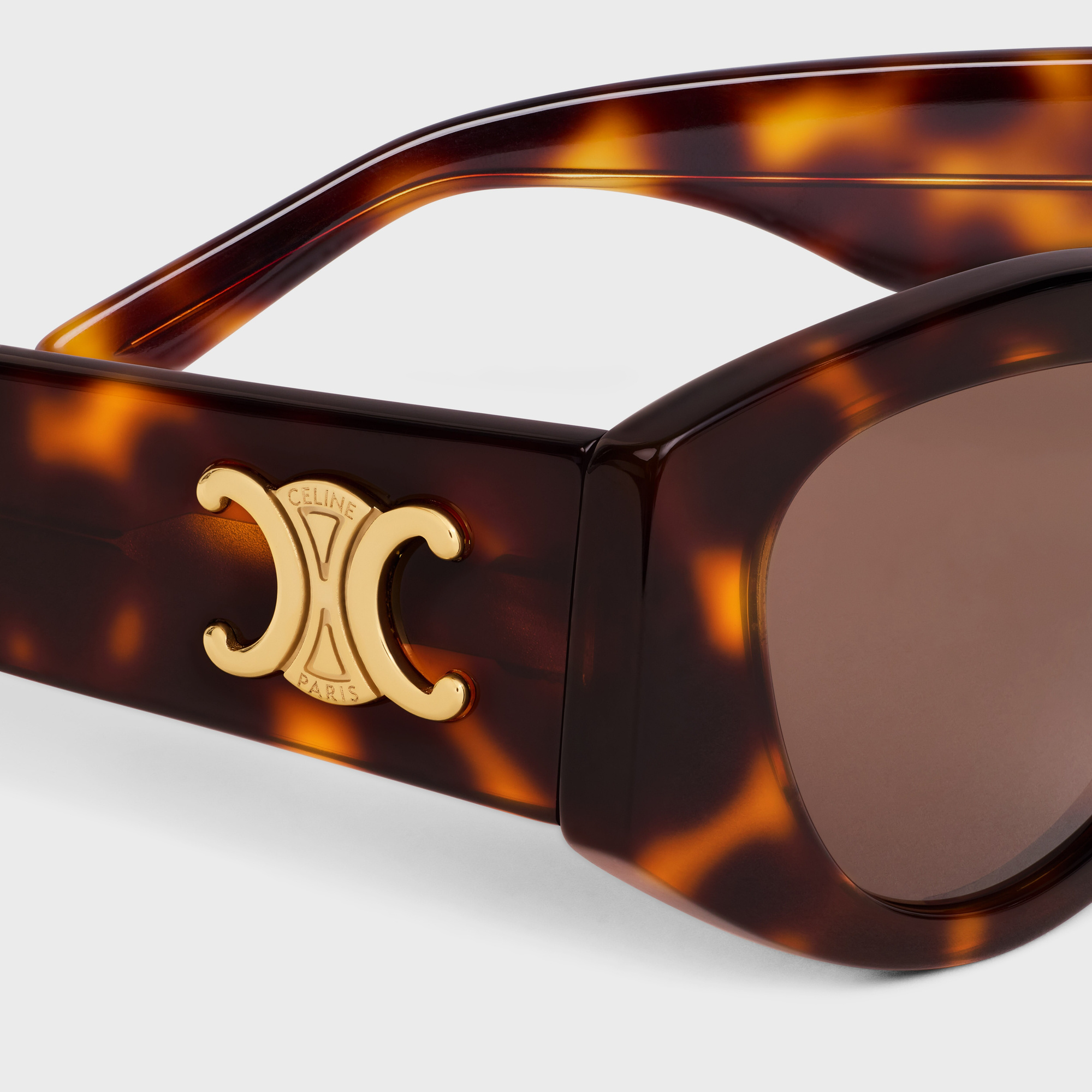 Celine Full Frame Sunglasses In Brown