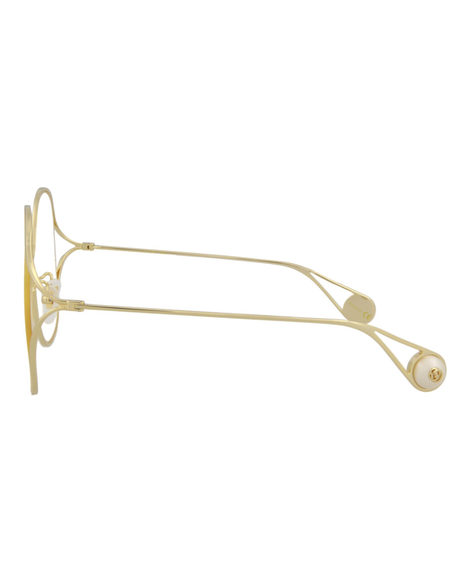 Gucci Circular Flat Mirror In Nude