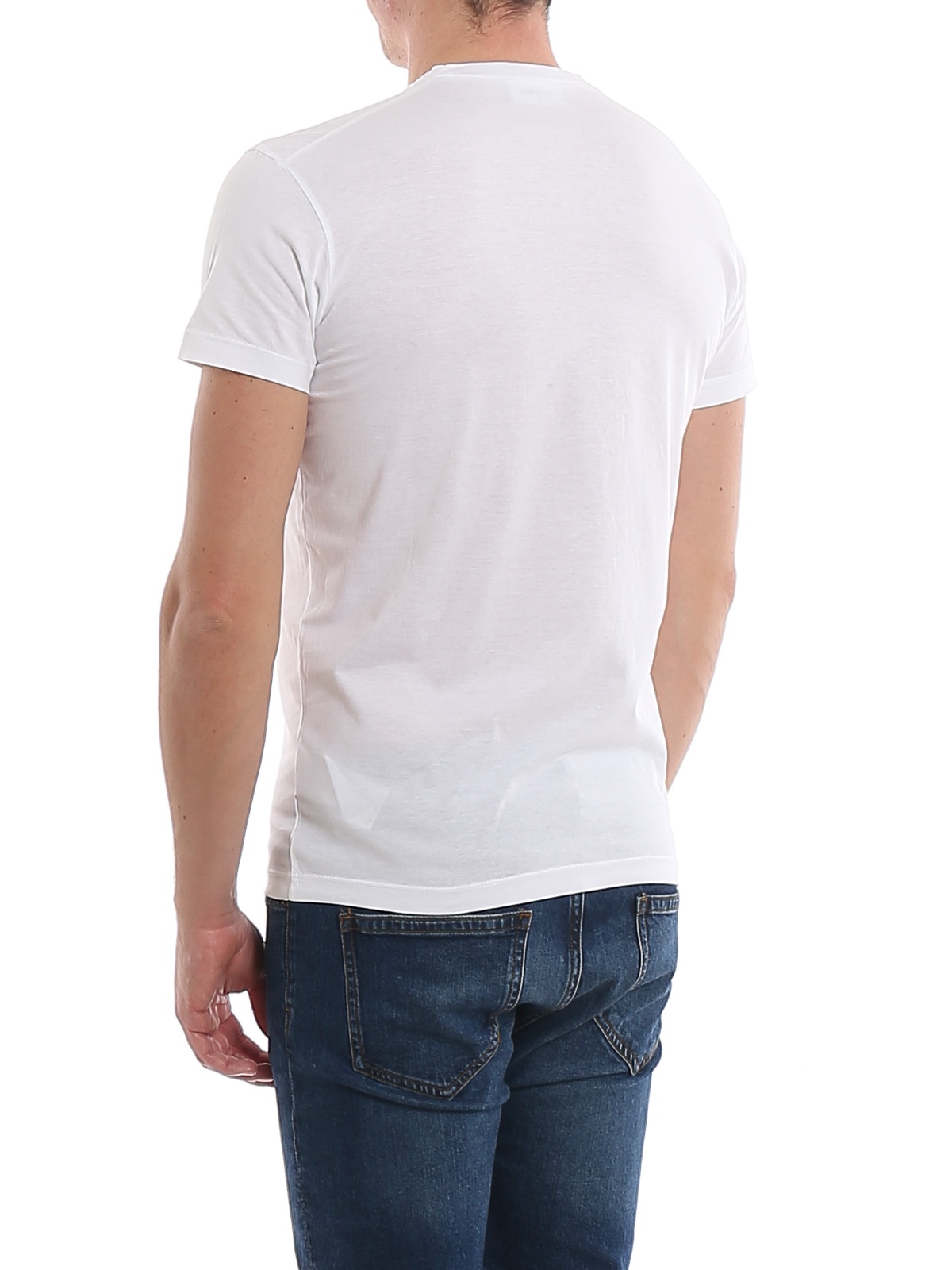 Dsquared2 Logo Printed T-shirt In White