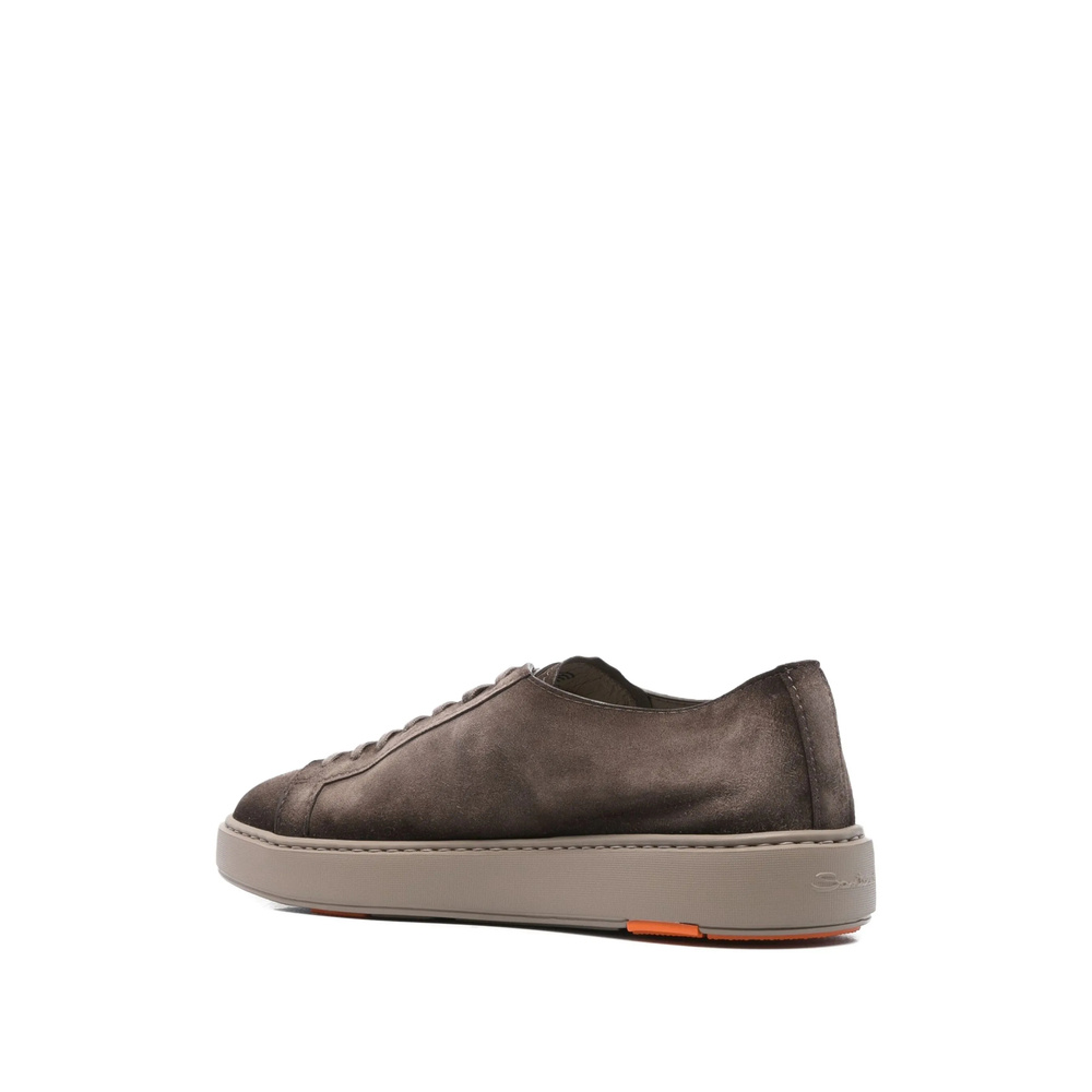Santoni Lace-up Sneakers In Animal Print