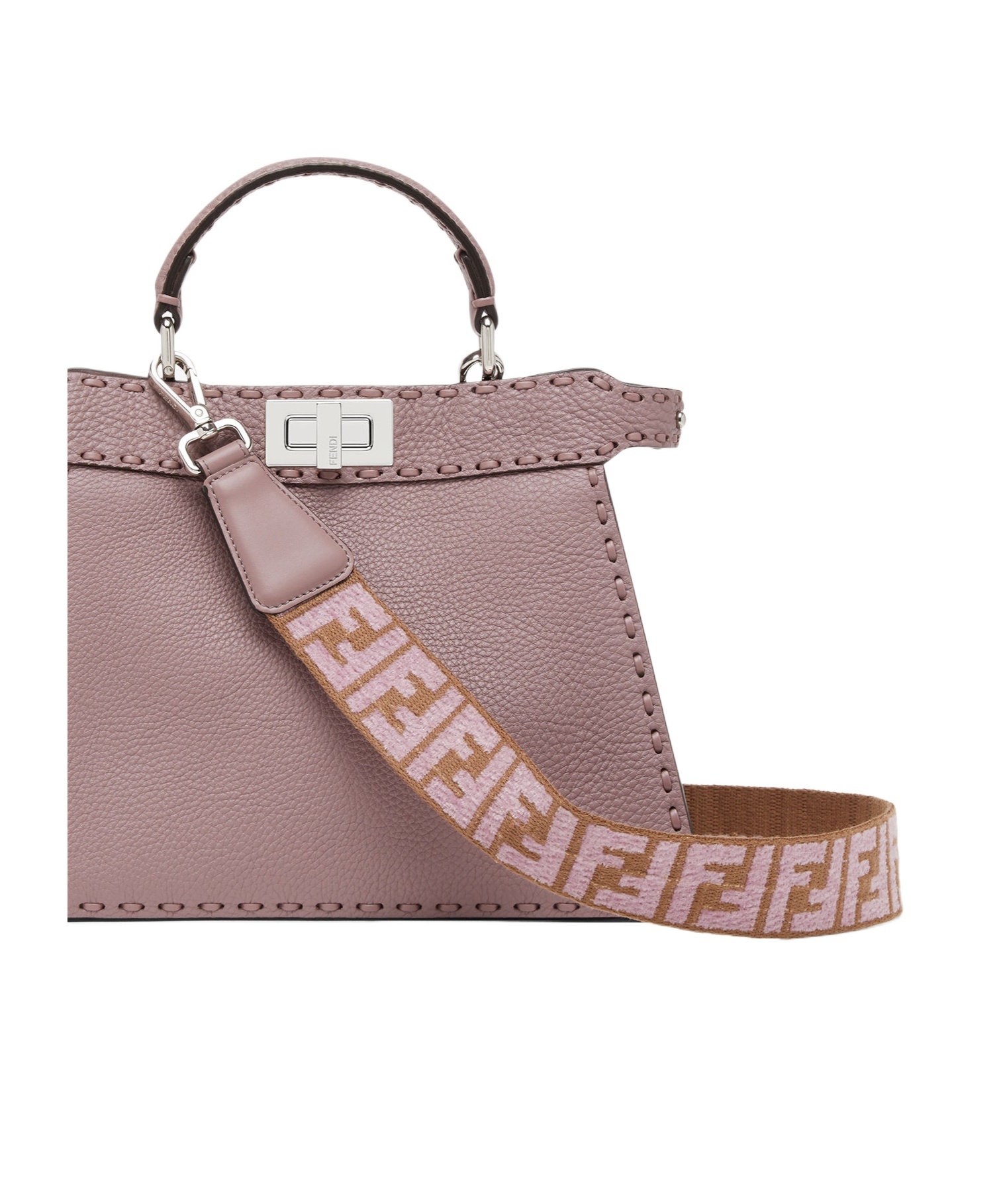 Fendi Double-sided Shoulder Straps In Brown