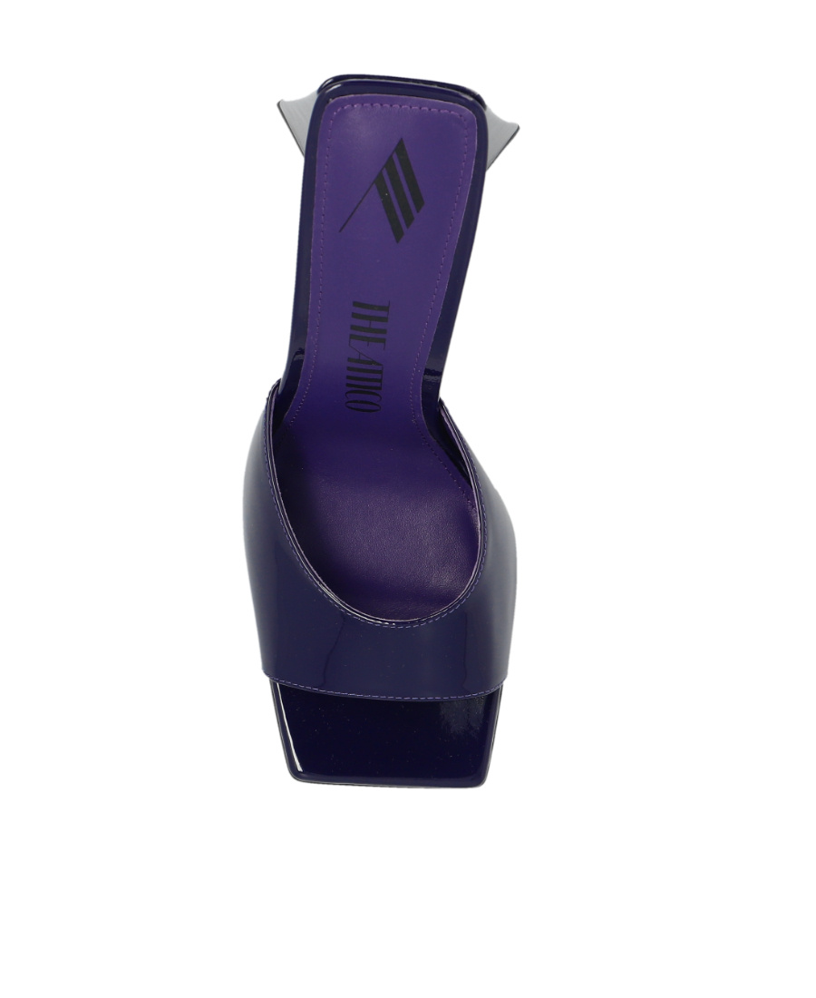 ATTICO DEVON 115MM PATENT-LEATHER MULES 