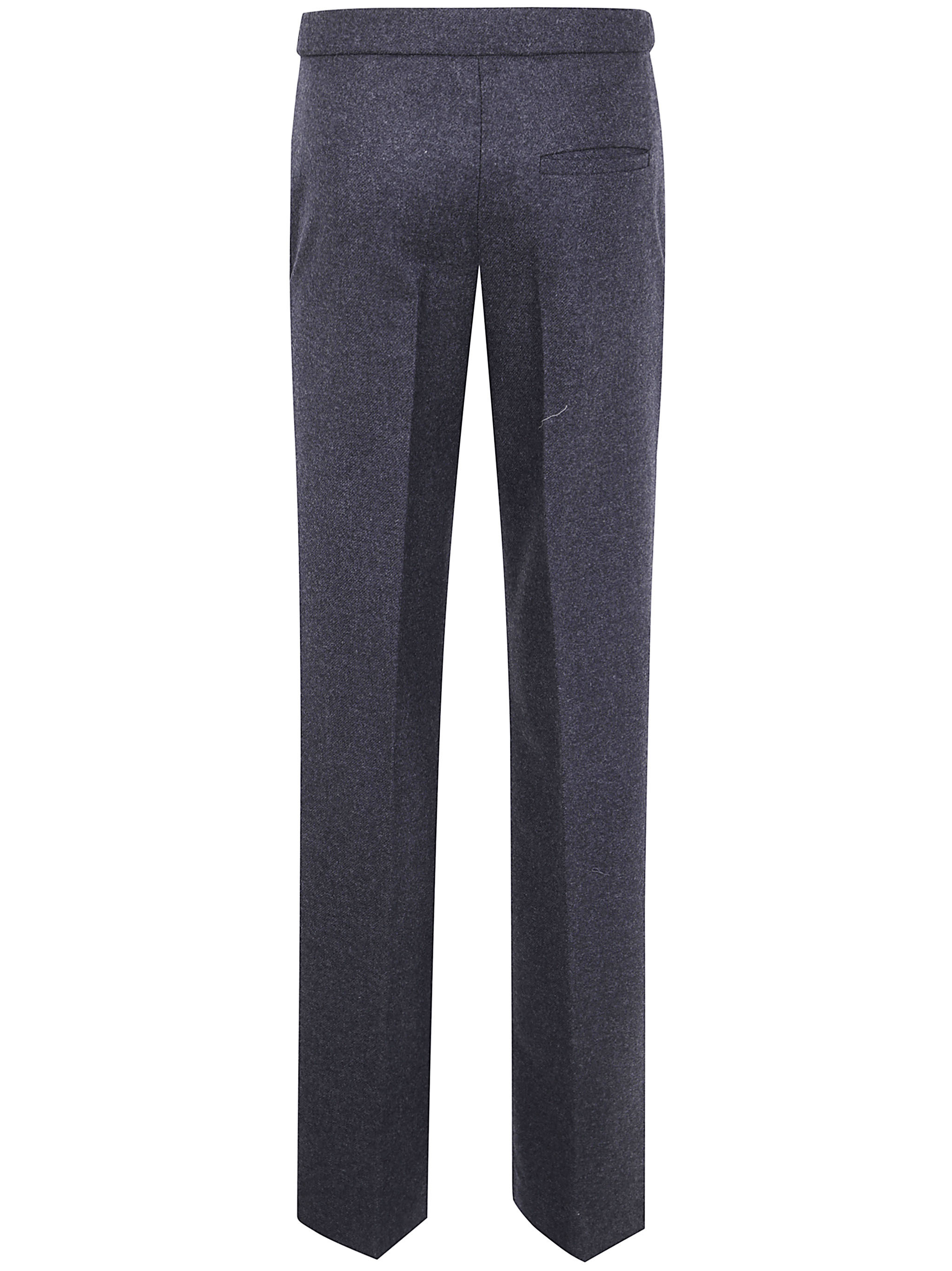Darkpark Tailored Wool Pants With Pleats And Pockets In Blue