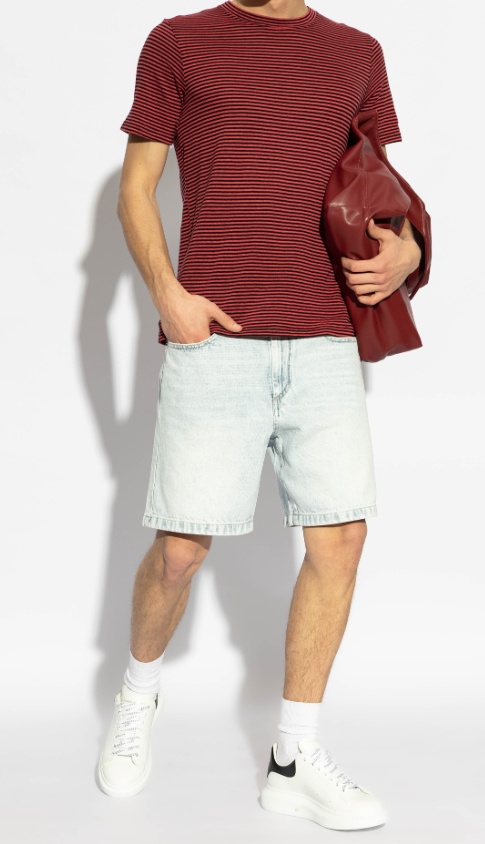 Isabel Marant Blue Jeffry Shorts In White