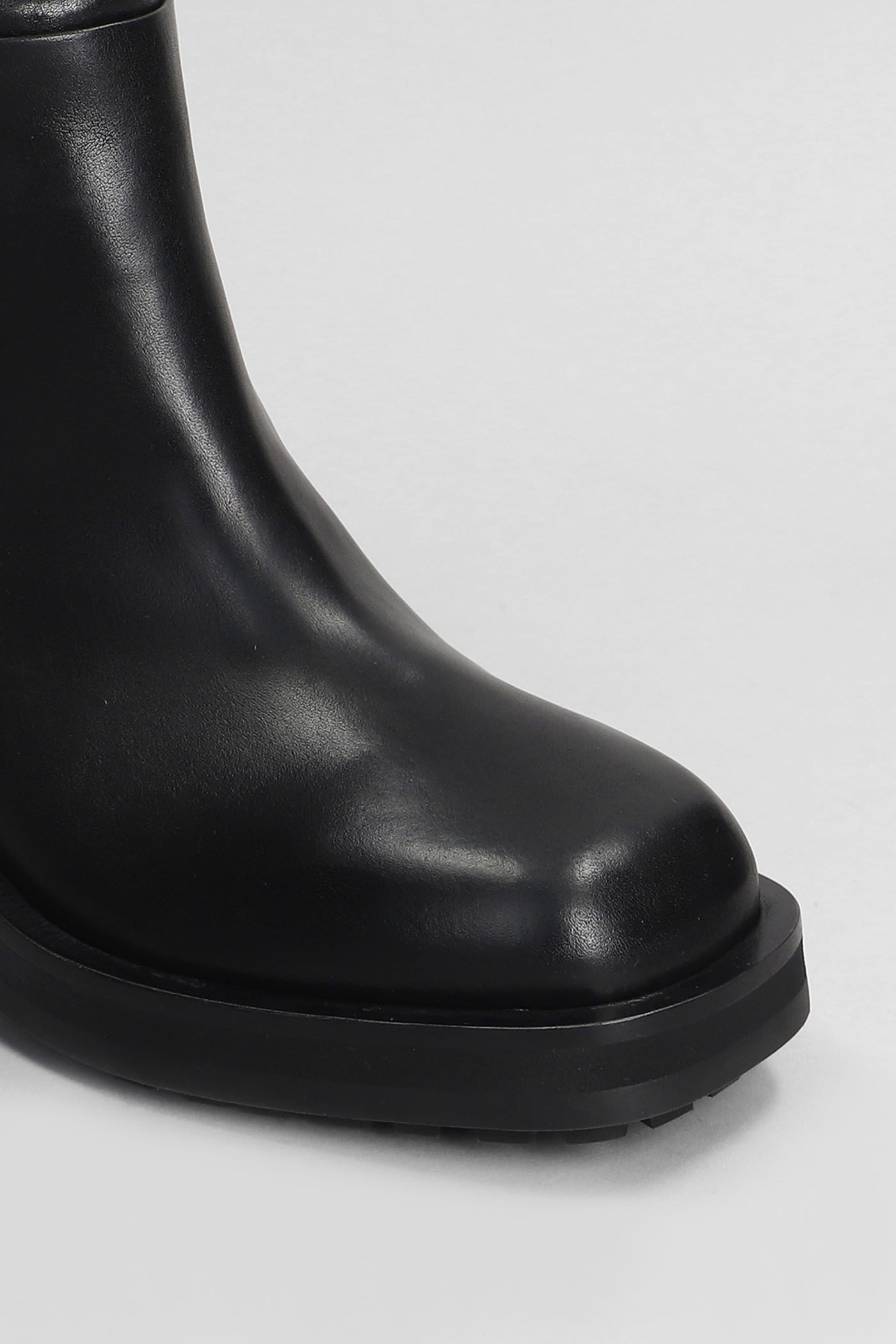Jimmy Choo Brooklyn Ab 50 Leather Boots With Adjustable Strap In Black