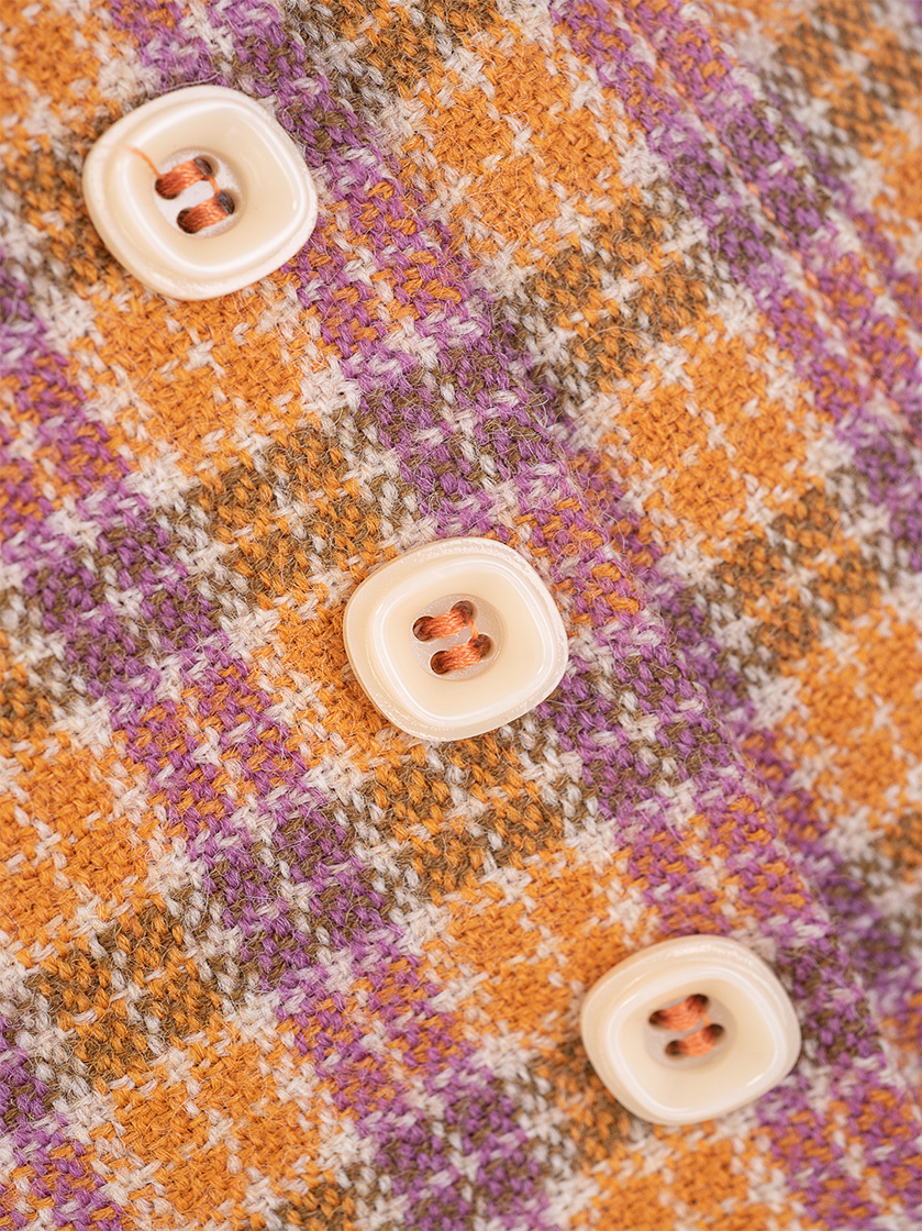 Gucci Check Pattern Skirt In Multicolor