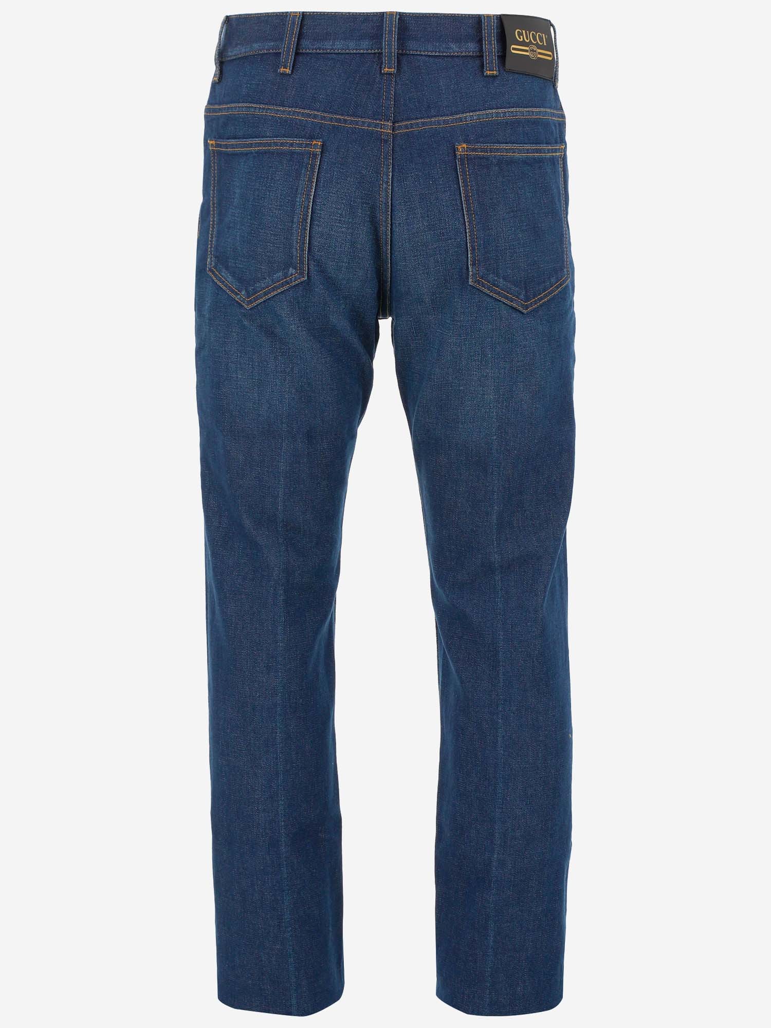 Gucci Eco-washed Organic Straight-leg Jeans In Blue