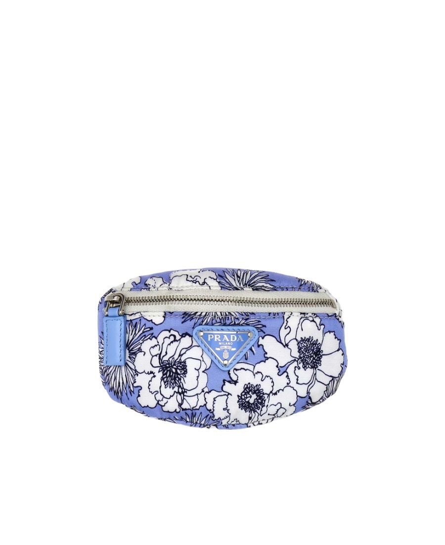 Prada Printed Purse In White
