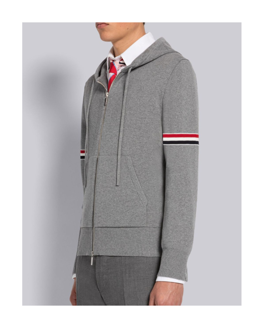 Thom Browne Men's Hoodie In Gray