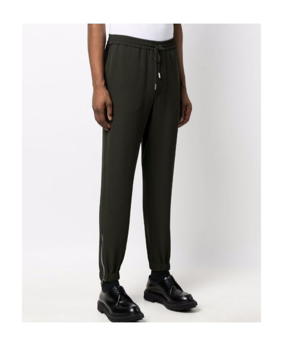 Alexander Mcqueen Drawstring Track Pants In Green