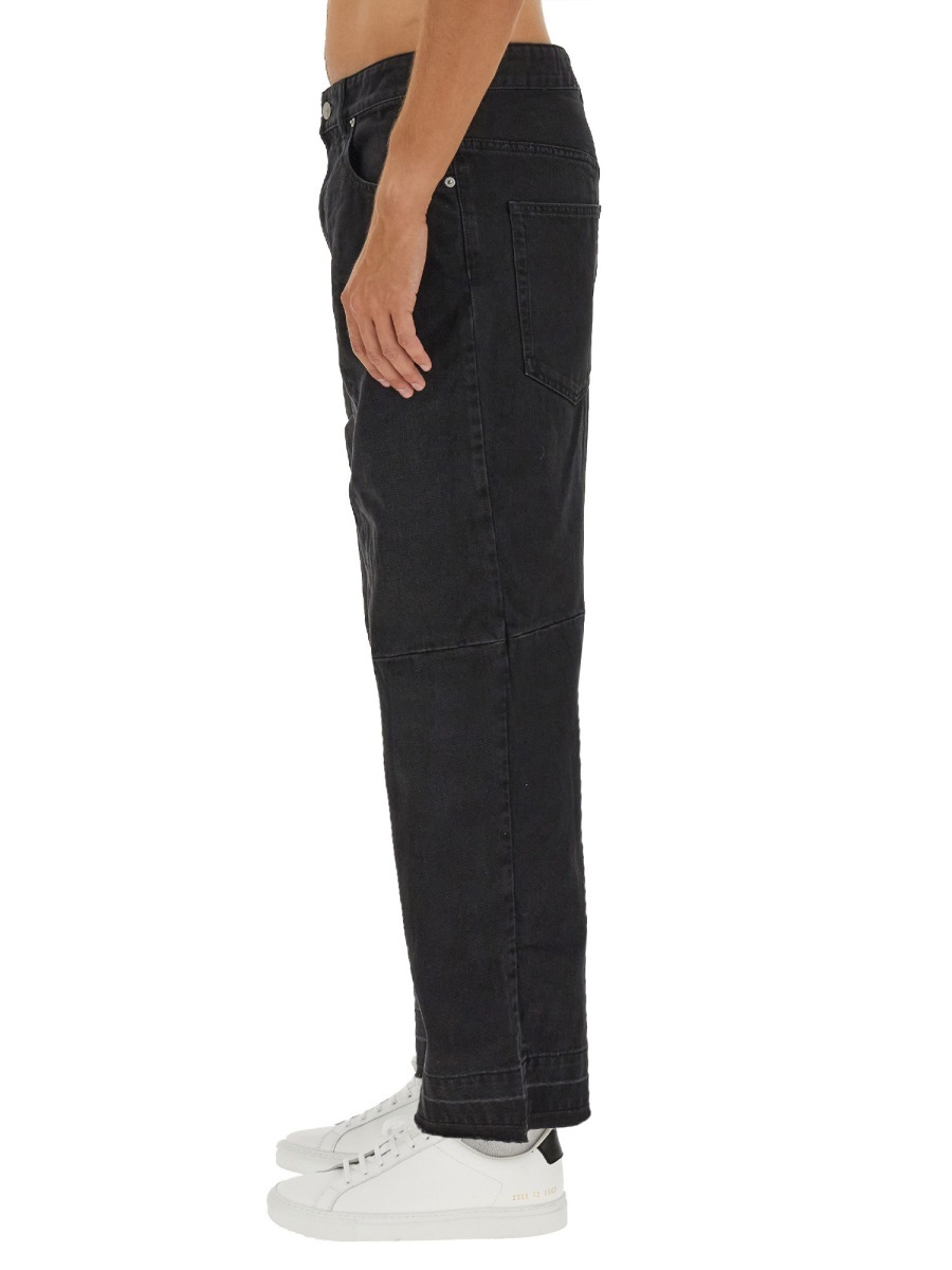 Isabel Marant Javi Straight Leg Trousers In Black