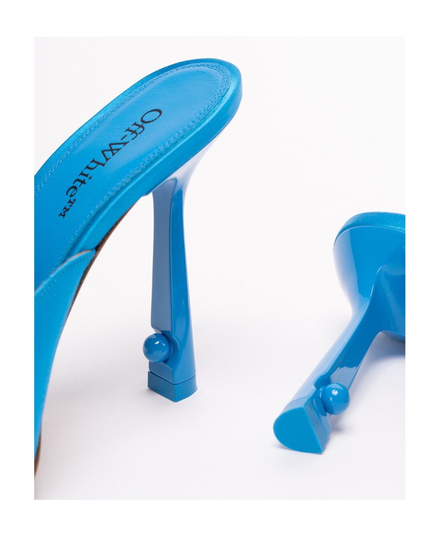 Off-white Pop Lollipop Pointed-toe Mules In Blue