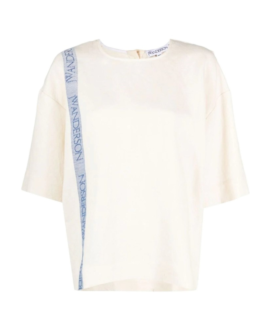 Jw Anderson Logo Tunic In White