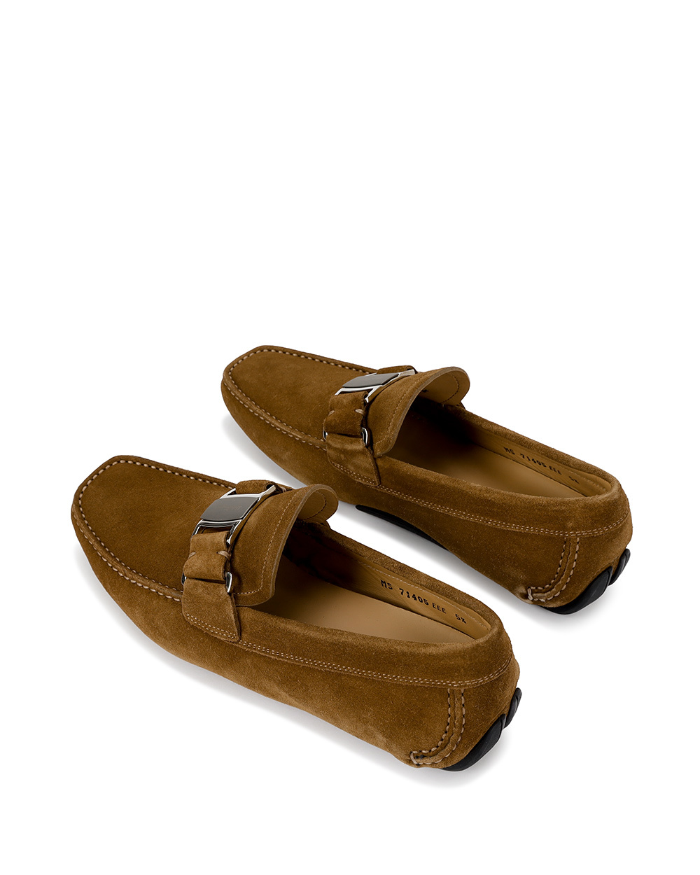 Ferragamo Buckle Business Casual Shoes In Brown