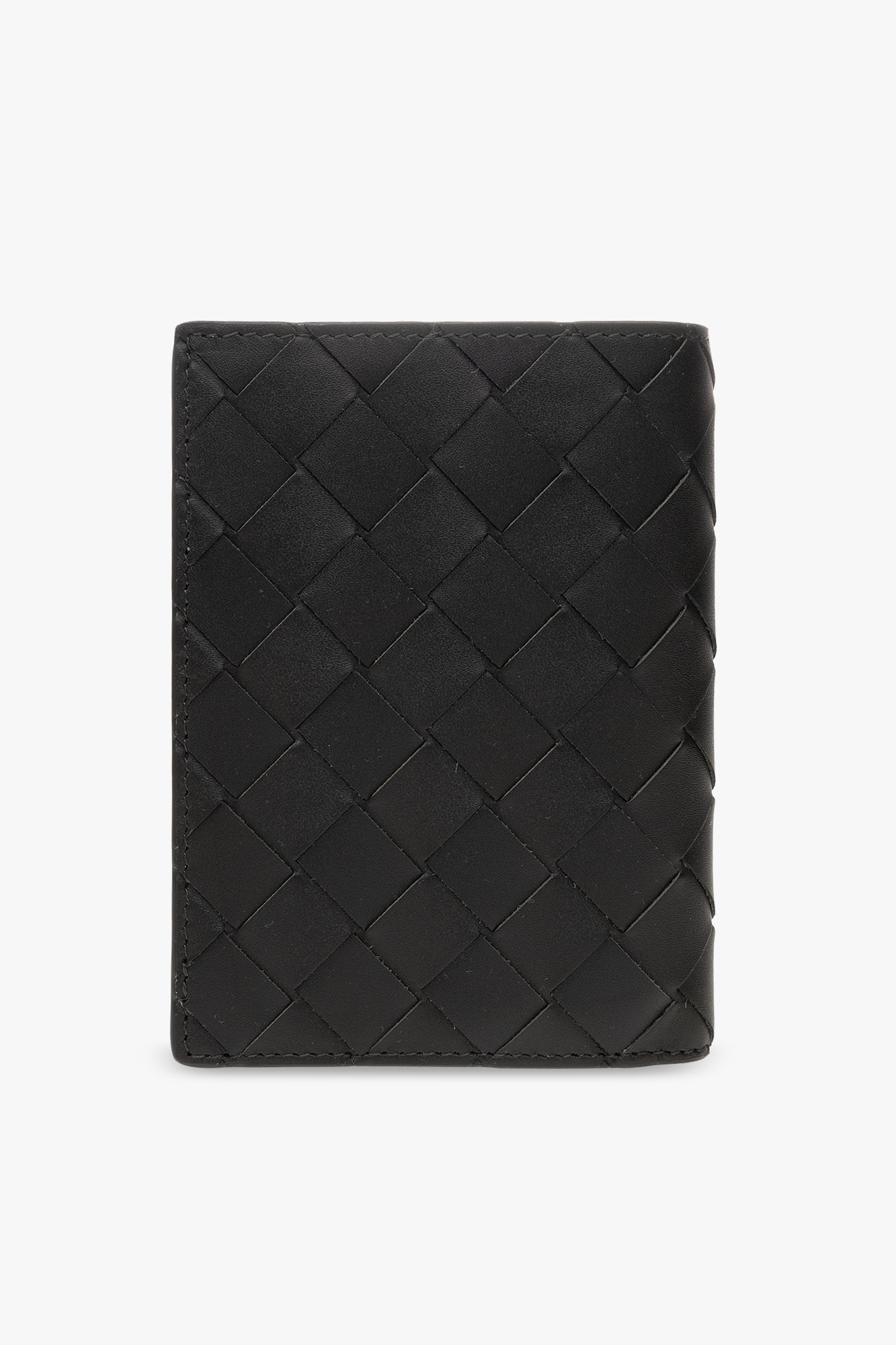 Bottega Veneta Intrecciato Medium Bi-fold Wallet With L-zip In Black