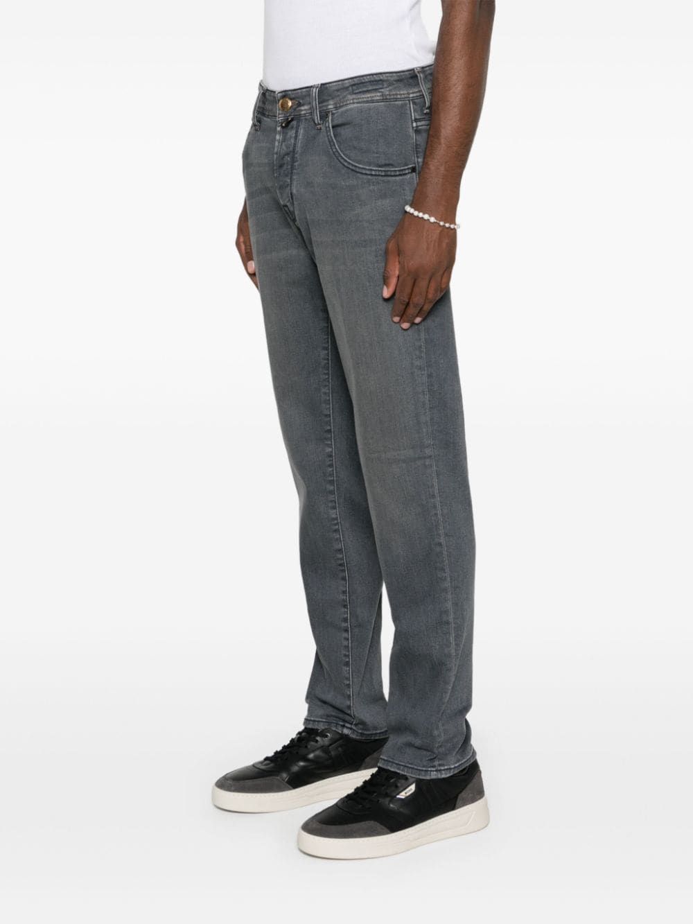Jacob Cohen Scott Mid-rise Slim-fit Jeans In Black