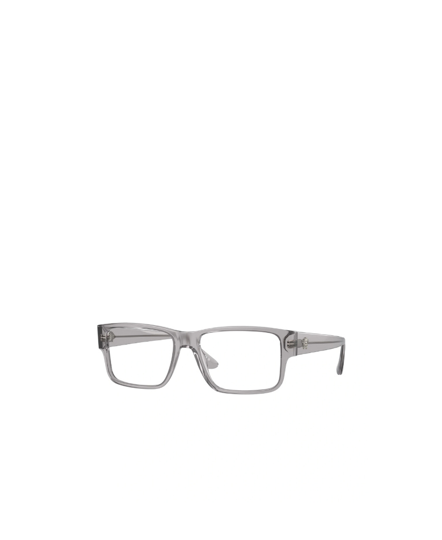 Versace Geometrically Framed Flat Mirror In Gray