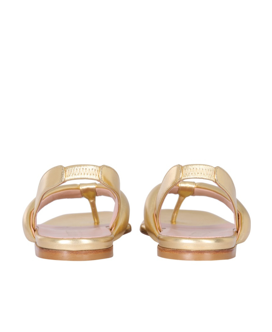 Gia Couture Bora Ankle-wrapped Sandals In Nude