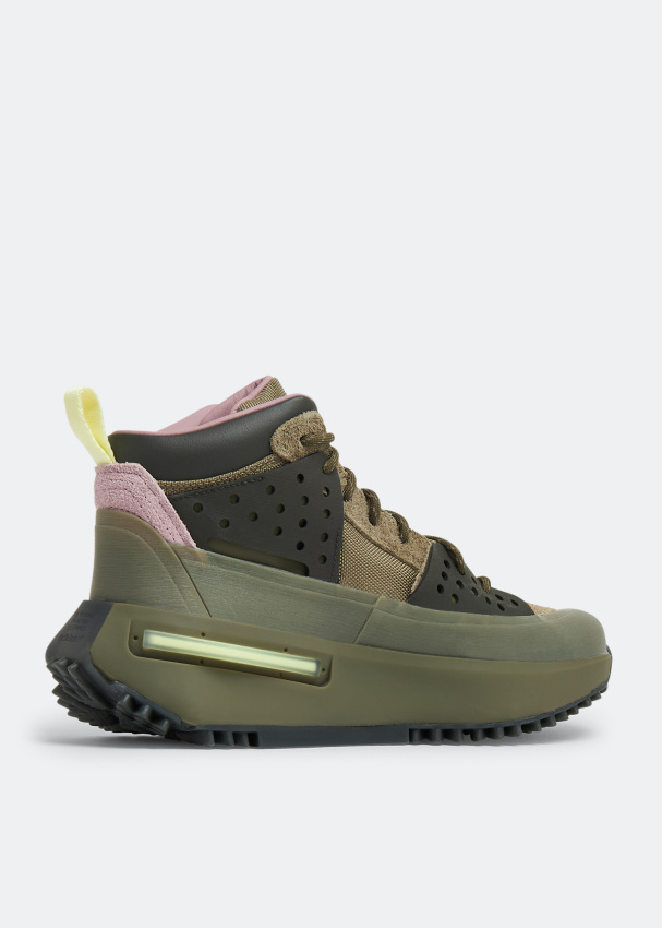 Adidas Originals X Pharrell Hu Nmd S1 Ryat "focus Green" Sneakers In Green