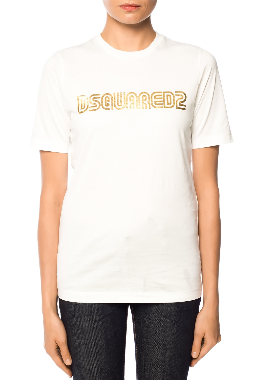 Dsquared2 Logo Details T-shirt In White