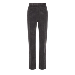 Dior Pleated Detail Casual Trousers In Gray