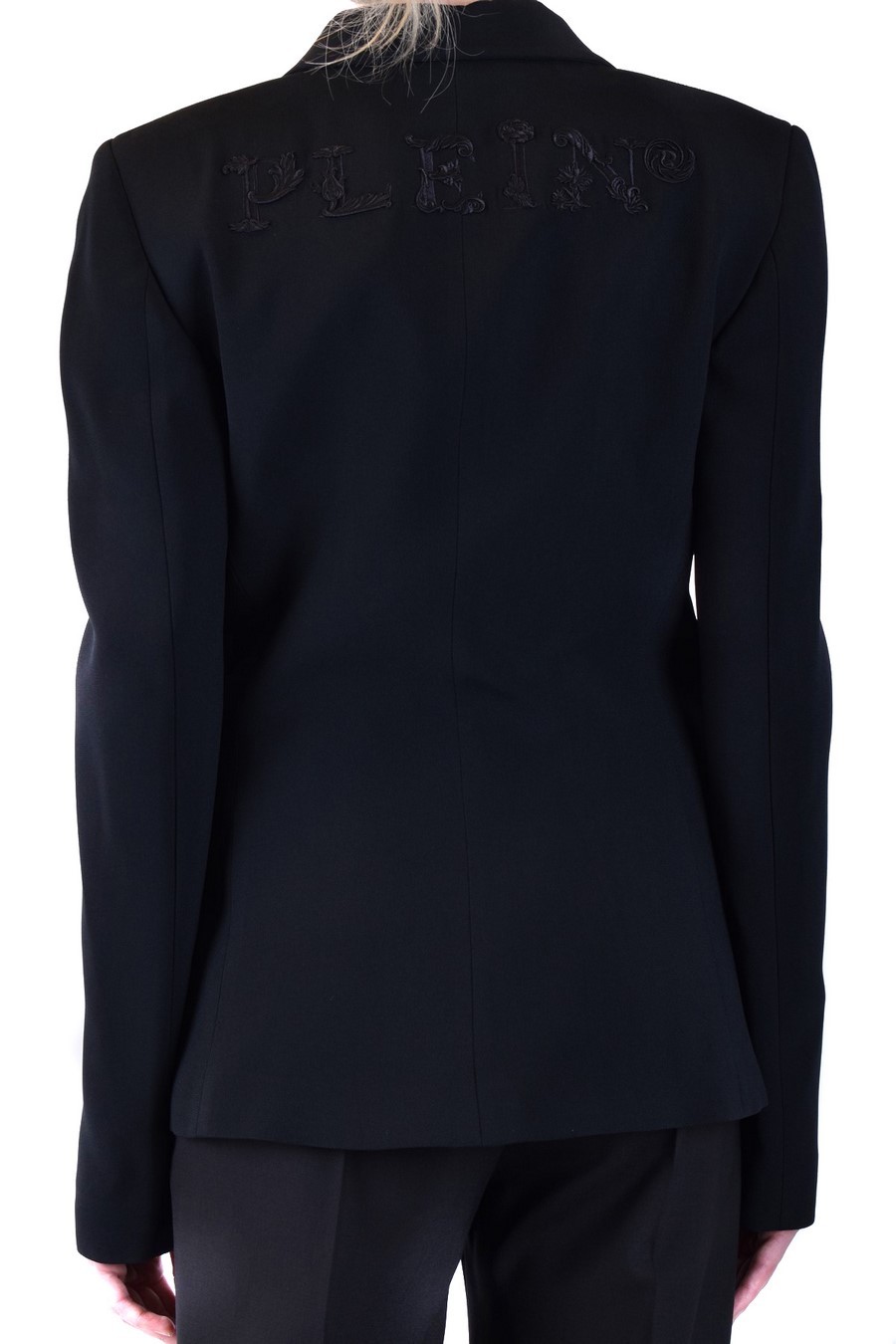 Shop Philipp Plein Notched-lapels Single-breasted Blazer In Black