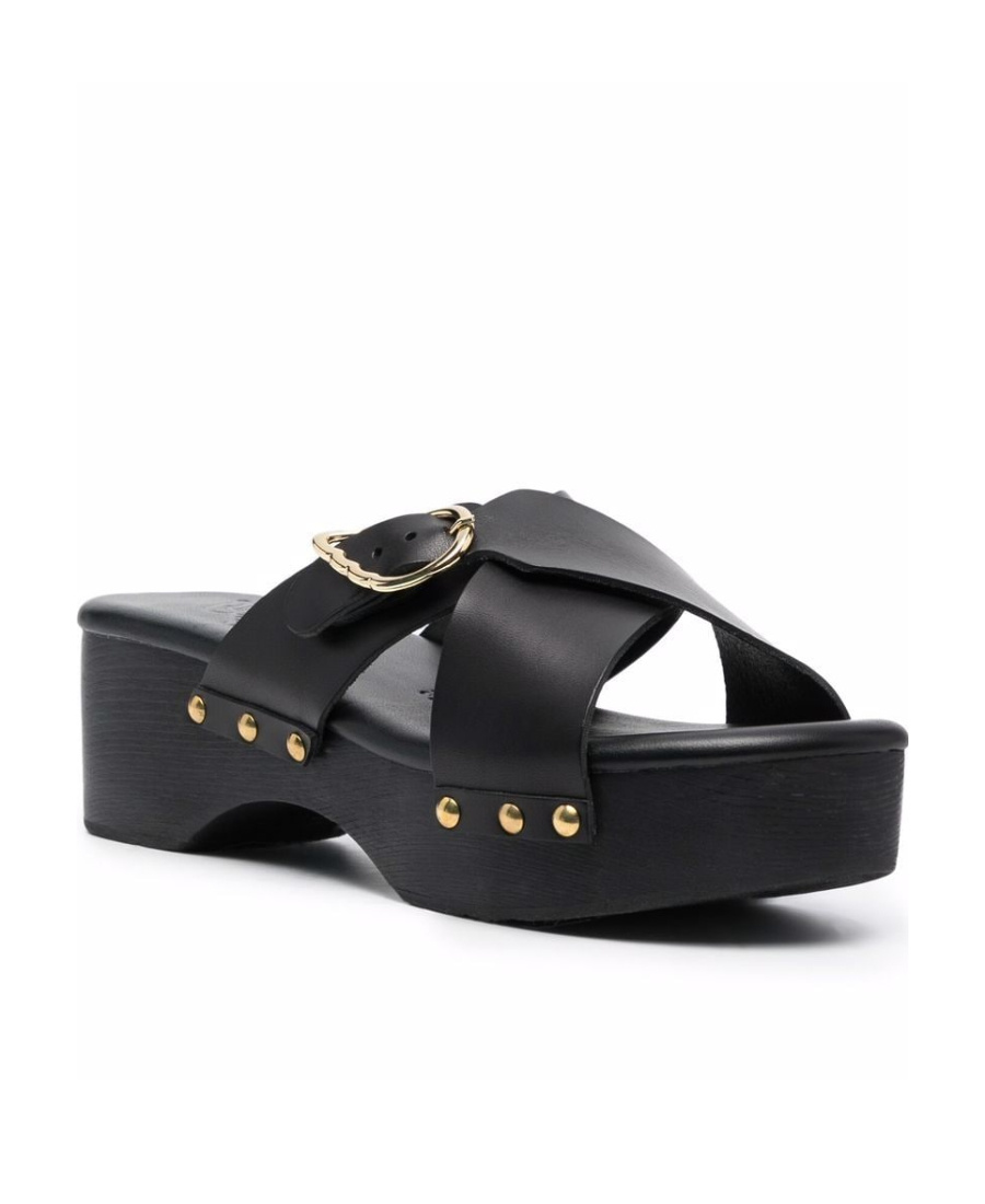 Ancient Greek Sandals Black Marilisa Clog Sandals In Black