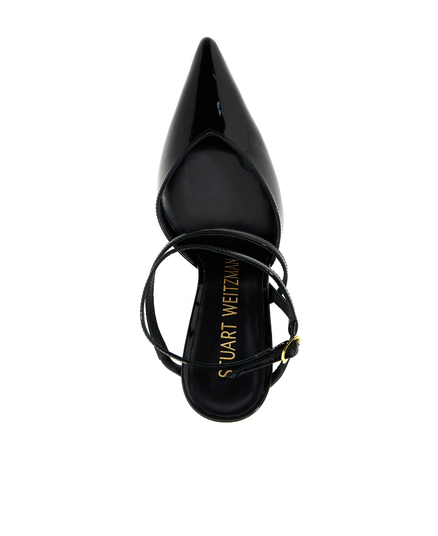Stuart Weitzman Open-heeled High Heels In Black