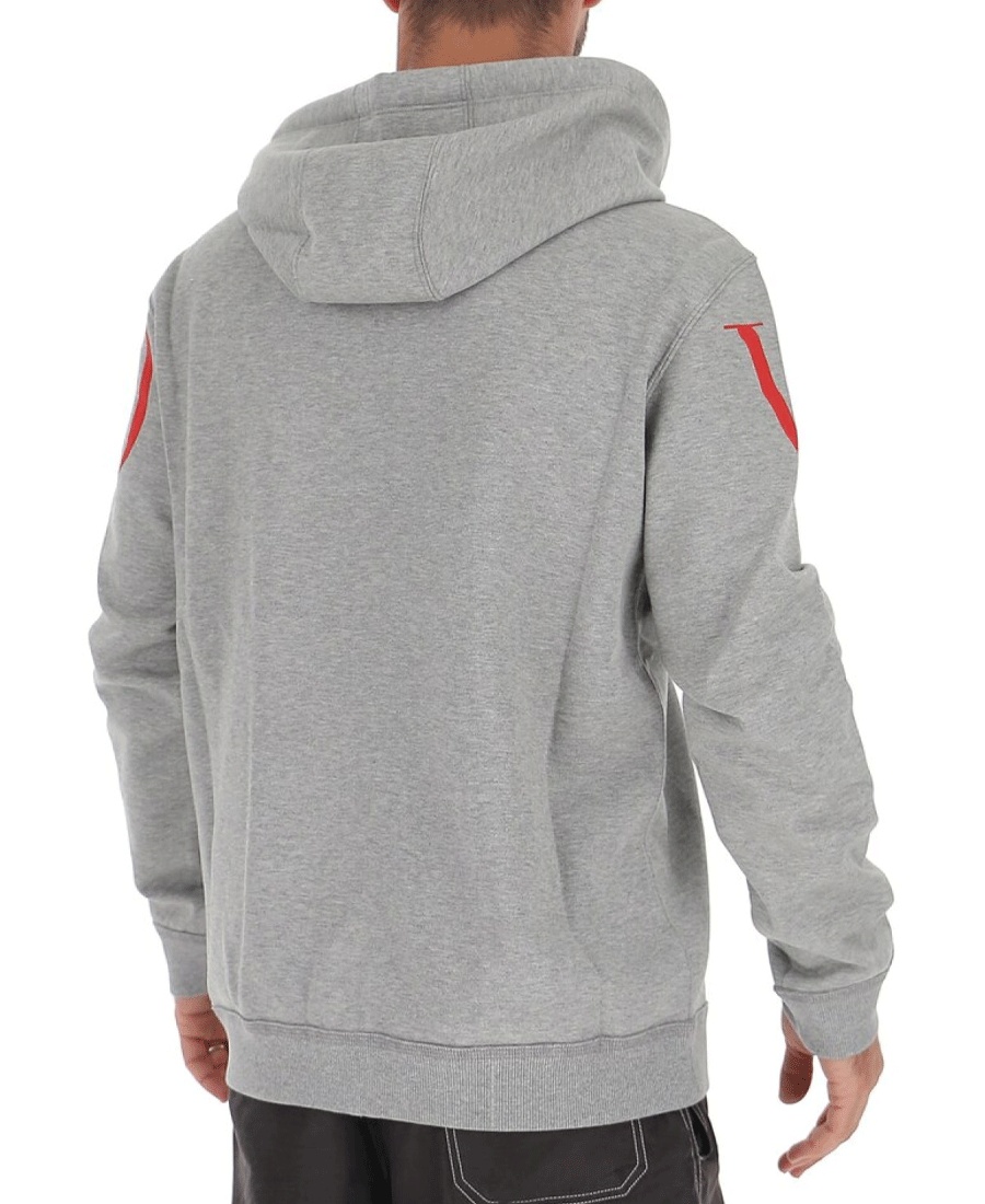 Valentino Zipper And Hat Casual Jacket In Gray