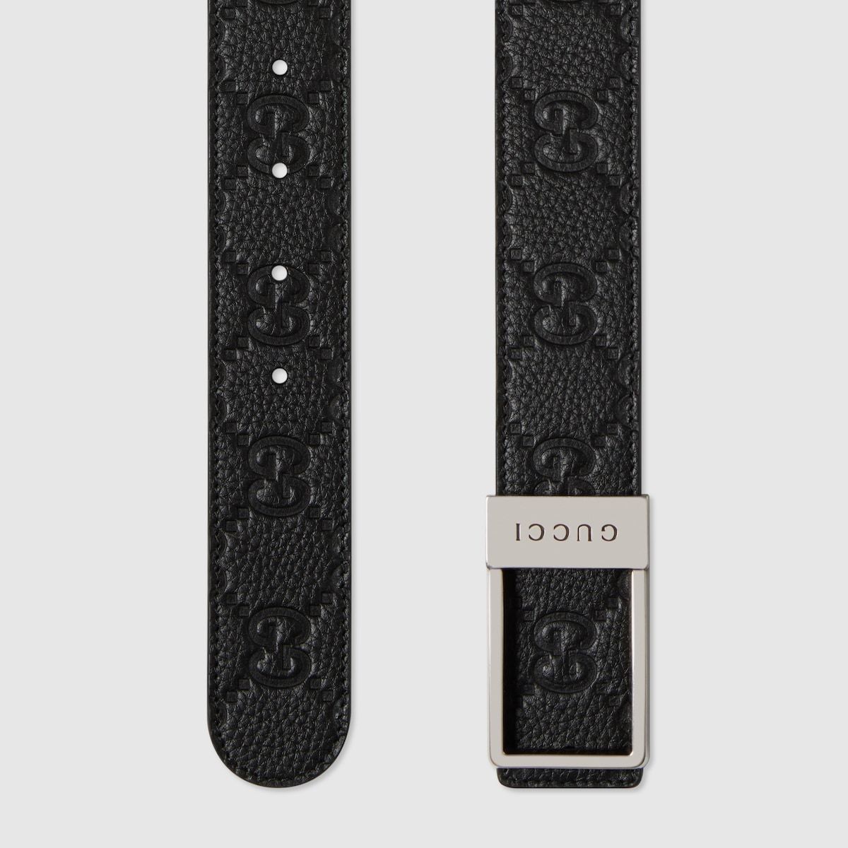 Gucci Reversible Belt With Rectangular Buckle