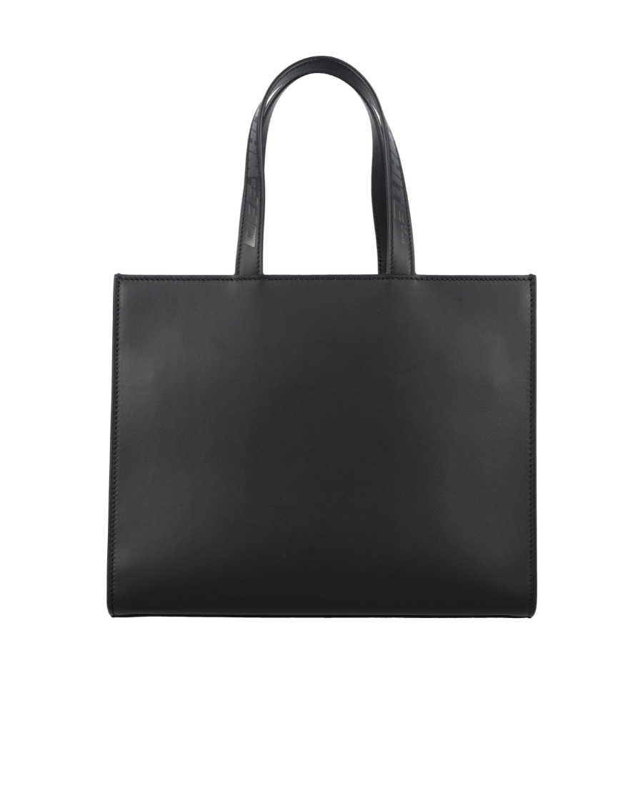 OFF-WHITE DIAG HYBRID SHOP 28 LEATHER TOTE BAG
