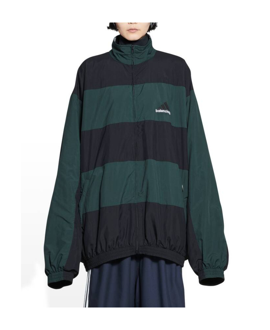 Balenciaga Giacca Imbottita Double Face  / Adidas  In Verde In Green