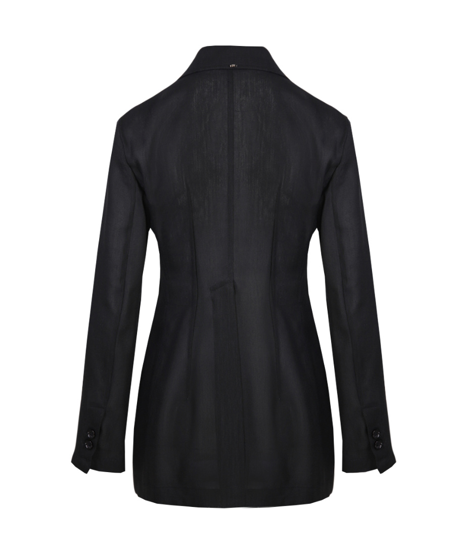 Sportmax Single-breasted Casual Jacket In Black