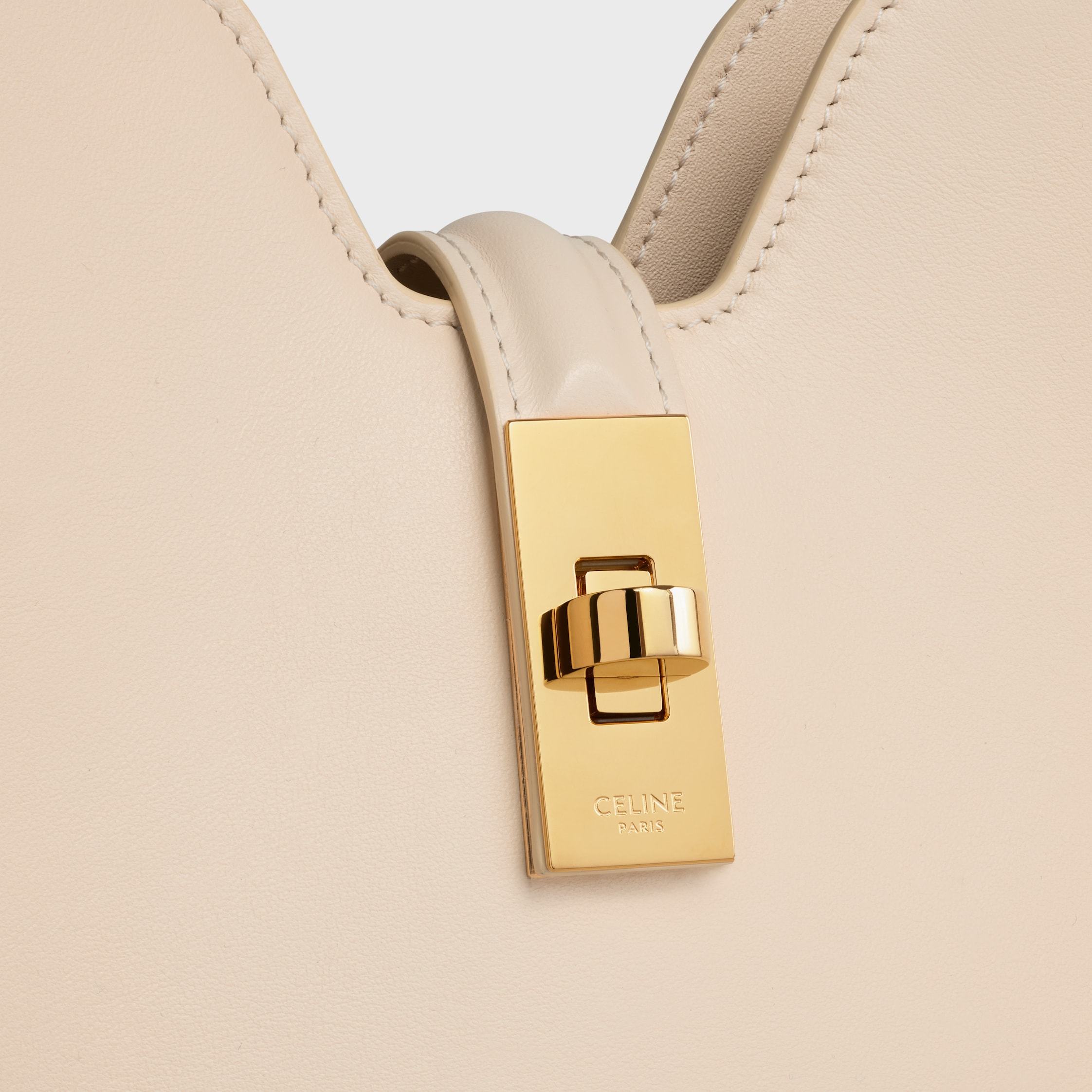 Celine Small Camille 16 Soft Bag In Smooth Calfskin In White