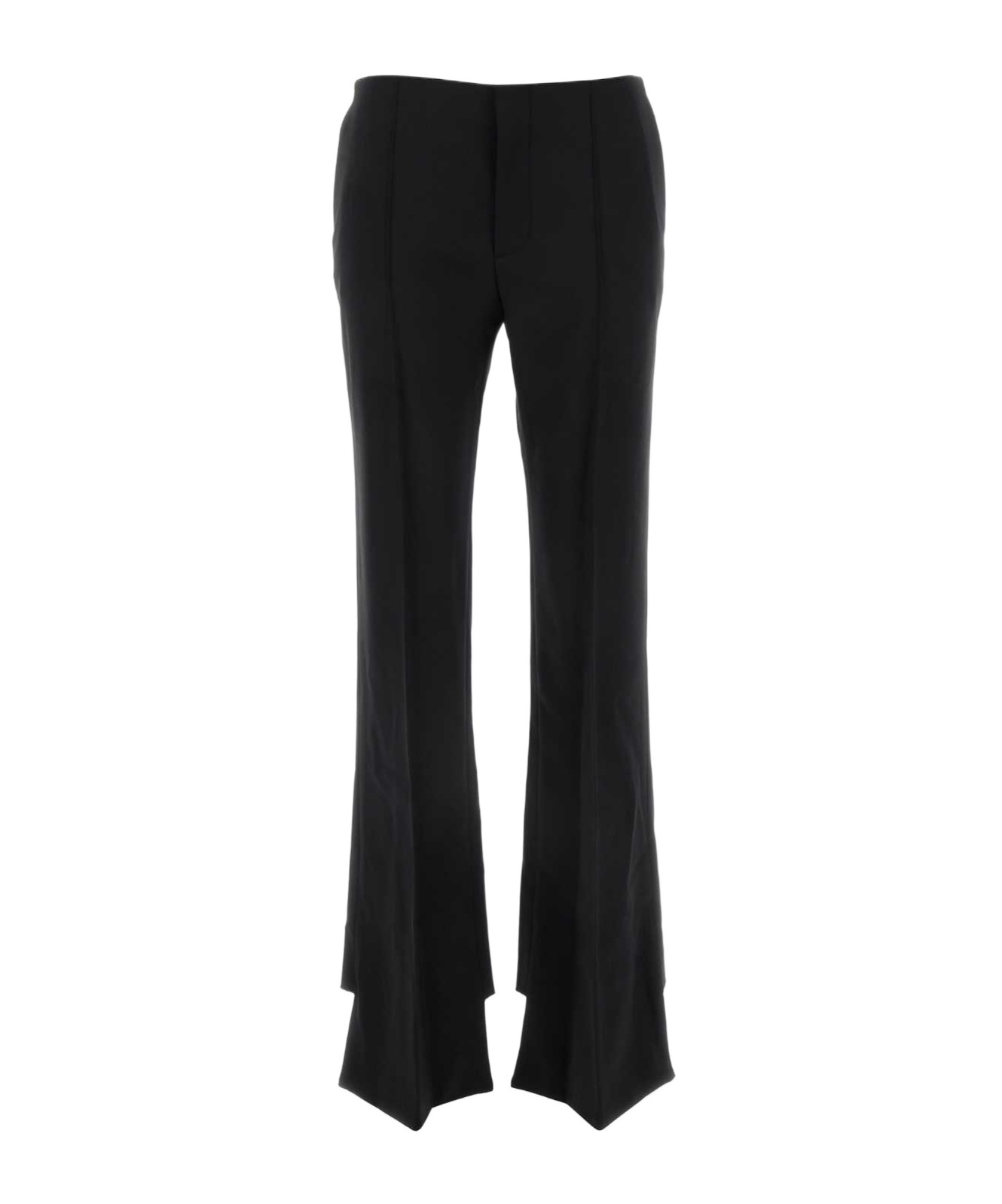 Chloé Wool And Cashmere Flared Pants In Black
