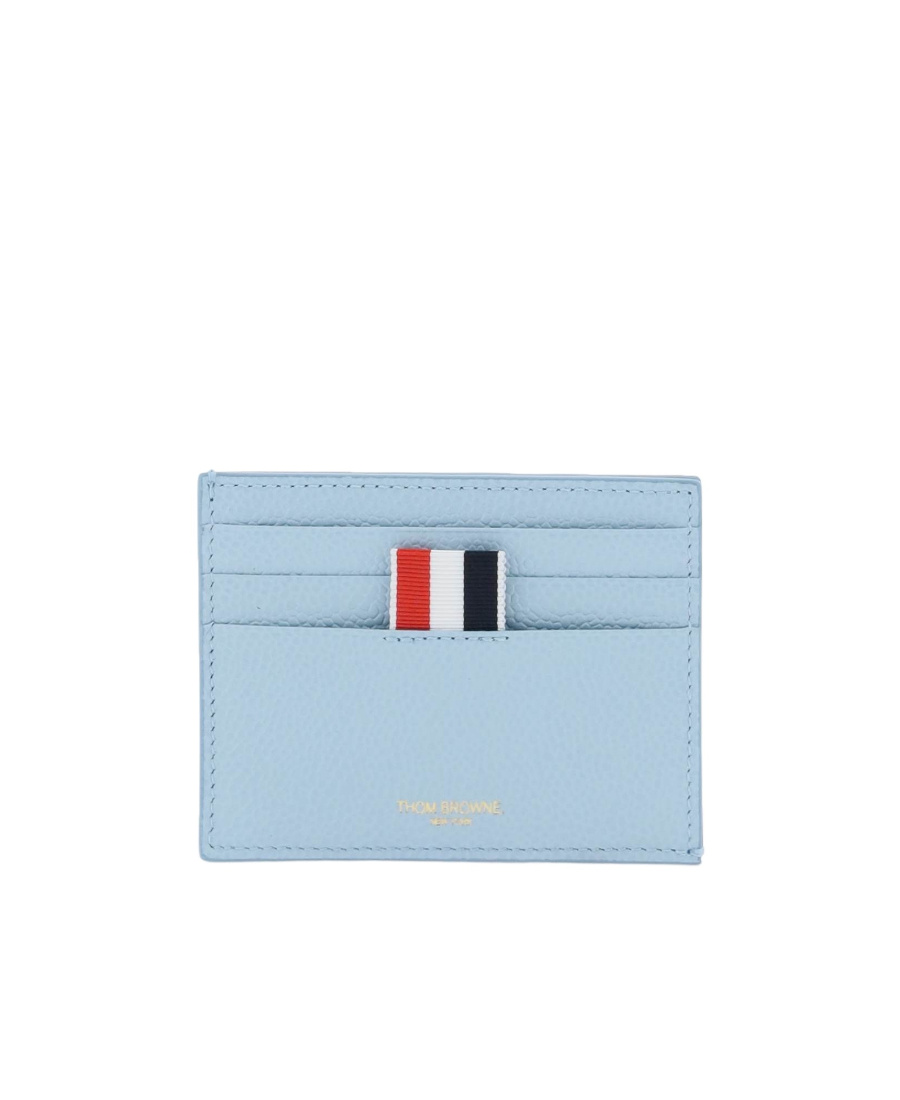 Thom Browne Logo Detailed Card Holder In Blue