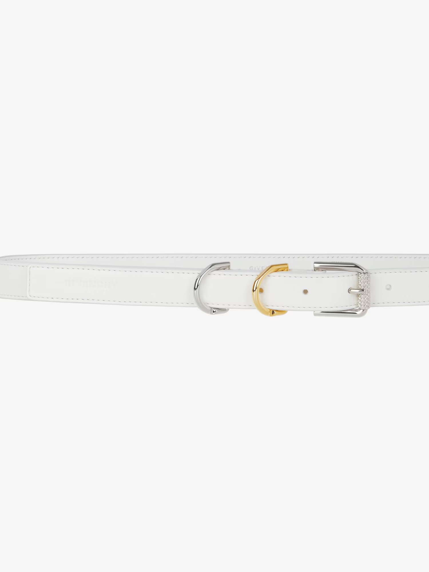 Givenchy Voyou Logo Belt In White
