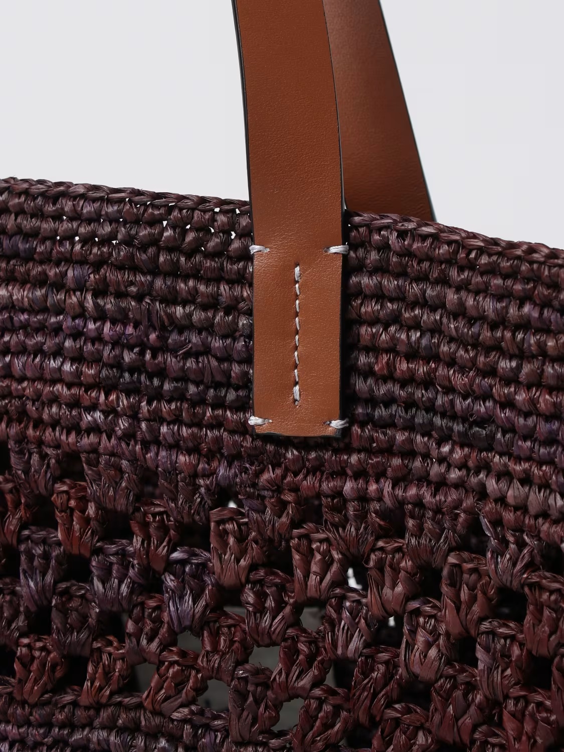 Manebi Knitted Design Handbag In Black