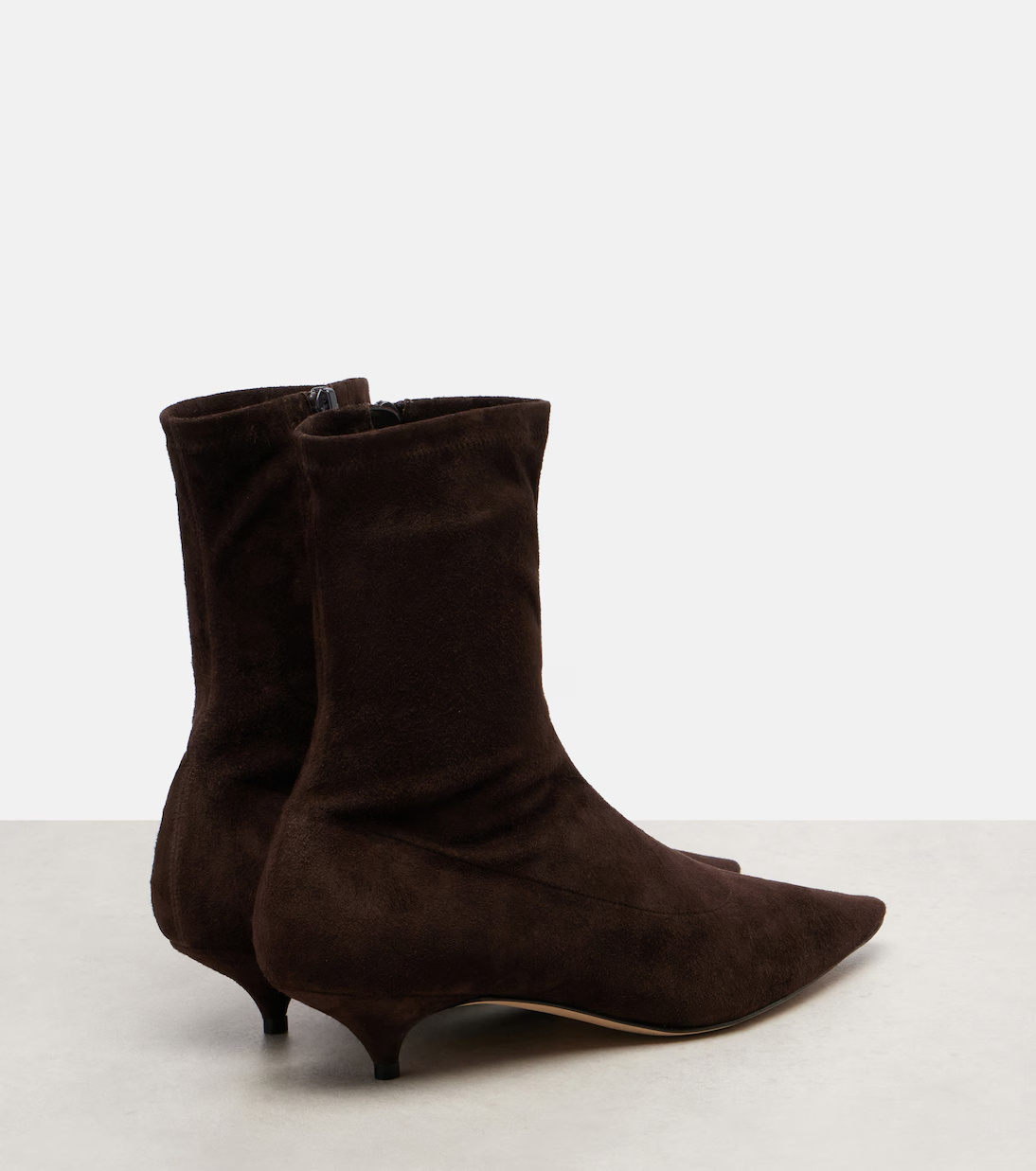 The Row Pointed Ankle Boots In Black