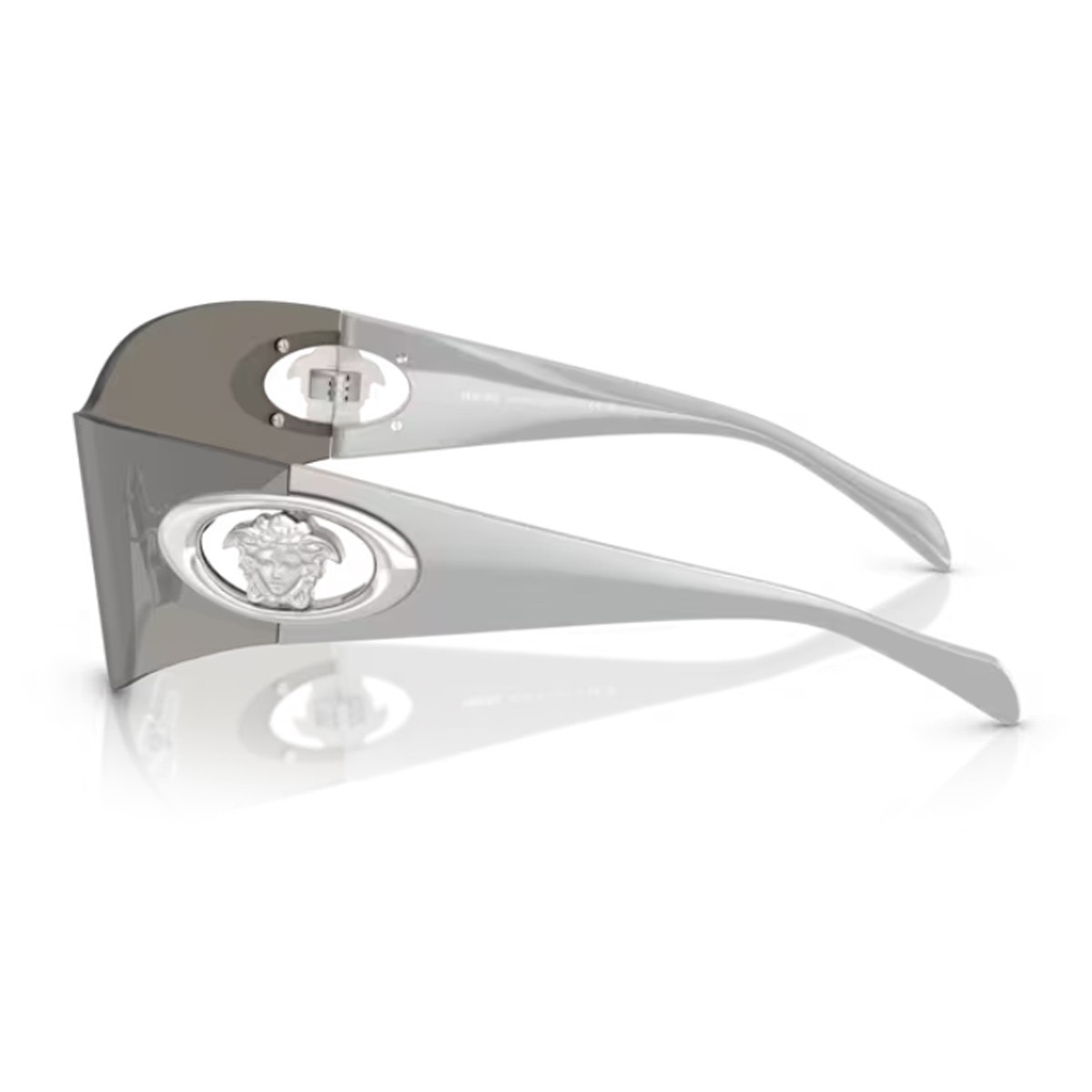 Versace Logo Sunglasses In Gray
