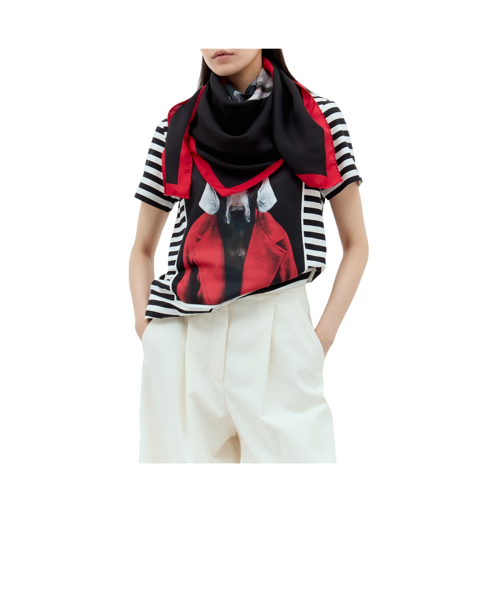 Max Mara Pattern Silk Scarf In Multicolor