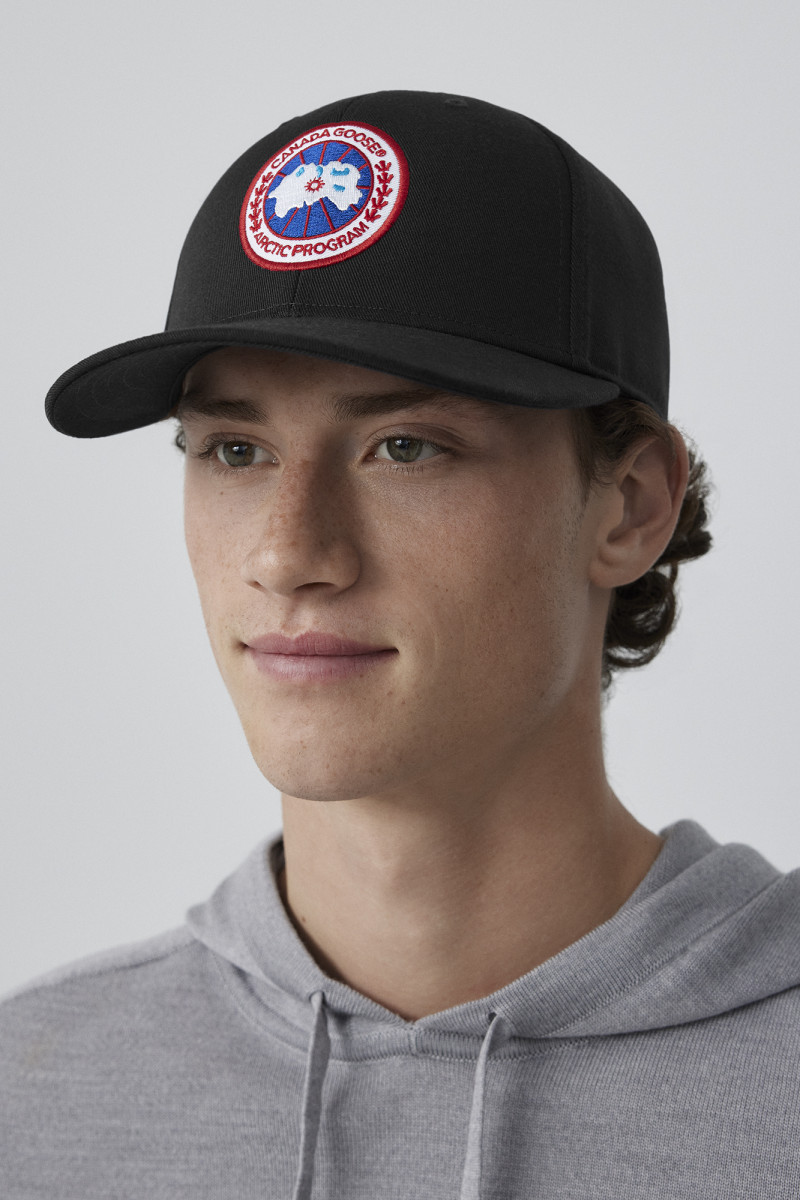 Canada Goose Arctic Disc Logo Baseball Cap In Black