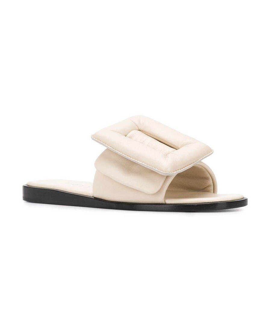 Shop Boyy All-matching Splicing Sandals In Nude