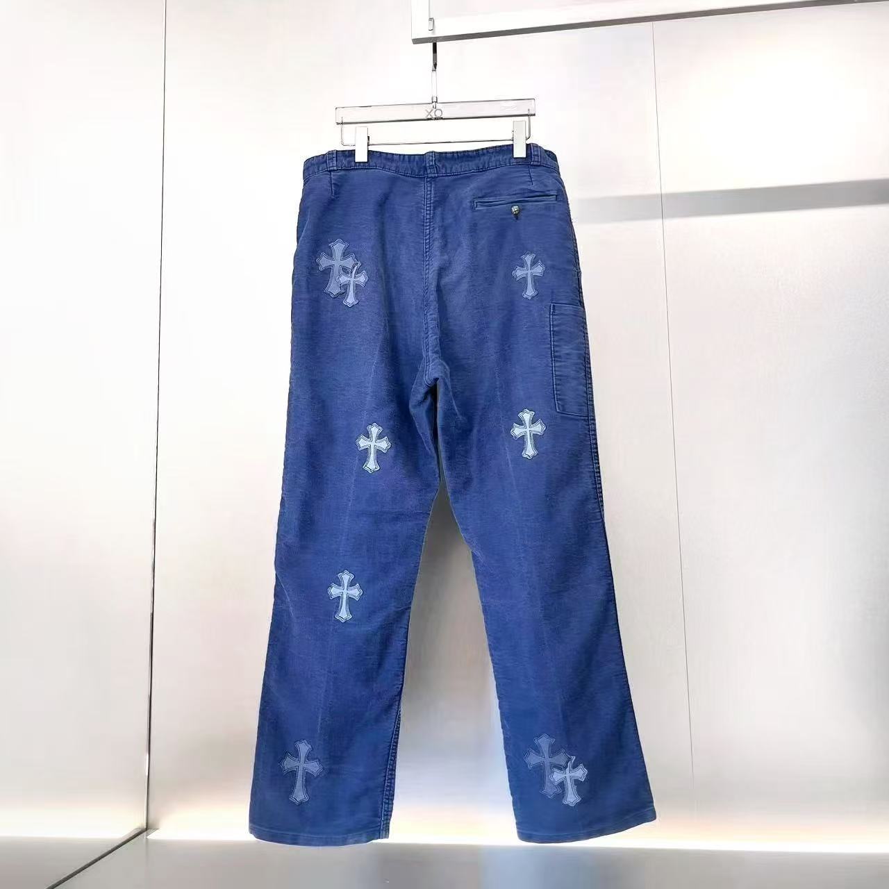 Chrome Hearts Belt Loop Jeans In Blue