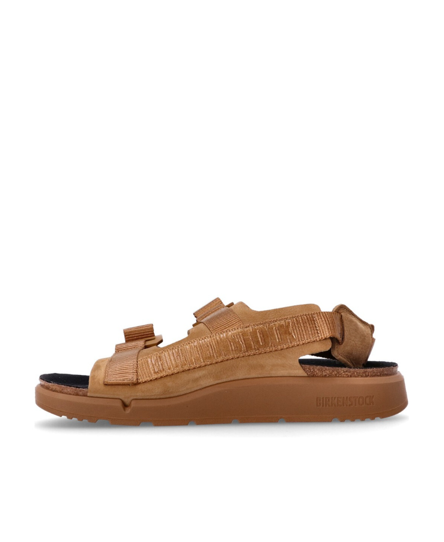 Birkenstock Shinjuku Natural Leather Sandals In Brown