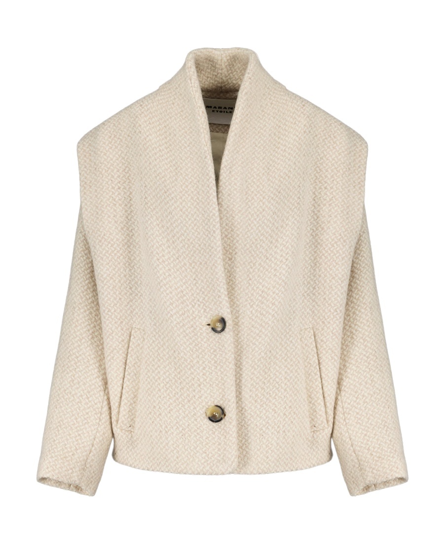 Isabel Marant Étoile Drogo Wool Jacket In Nude