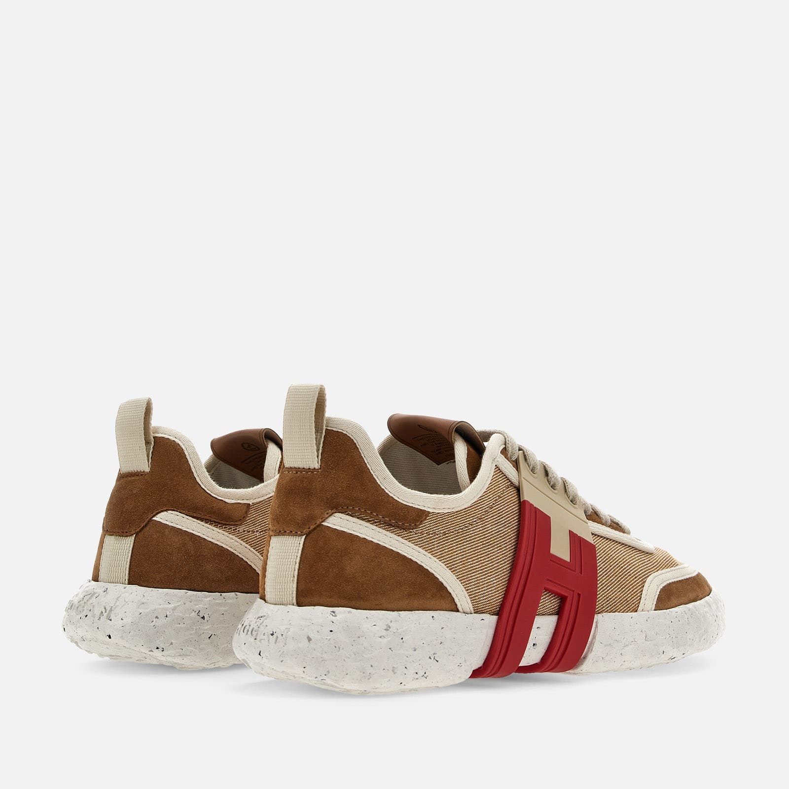 Hogan Panelled Lace-up Sneakers In White